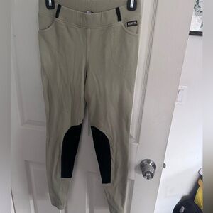 Kerrits Channel Rib Pocket Tights in tan medium